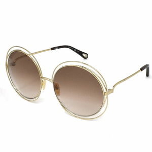 Chloe Sunglasses Carlina UV Cut Brown Gold